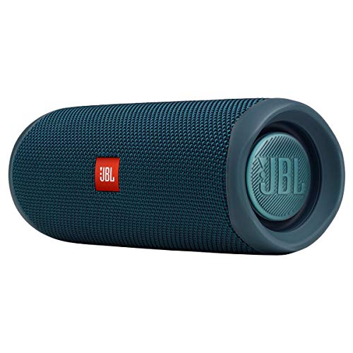 JBL FLIP 5, Waterproof Portable Bluetooth Speaker, Blue, 3.6 x 3.6 x 8.5 | Sounds better than ever, Bring the party anywhere, Make a splash with IPX7 waterproof design, A rainbow of colours - color: Blue
