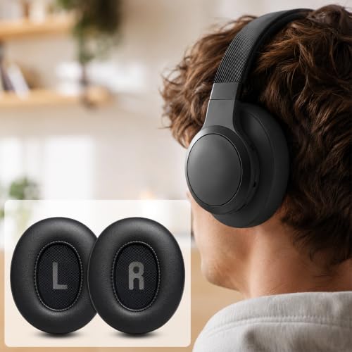 Replacement Ear Pads for JBL Tune 700BT, 710BT, 720BT, 750BTNC, 760NC, 770NC Headphone, Extra Thick Cushions, Ear Cups Cover, Soft Leather&Memory Foam Headset Earpads (Red) - color: Red