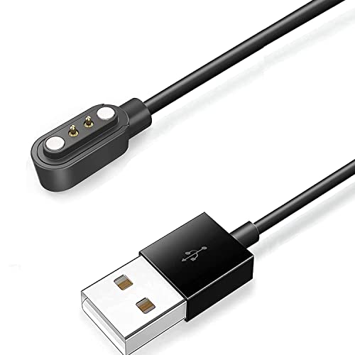Lamshaw Compatible with Ortizan Air Conduction Headphones Charger, Magnetic Replacement Charging Compatible for Ortizan i10 Air Conduction Headphones (Black) - color: Black