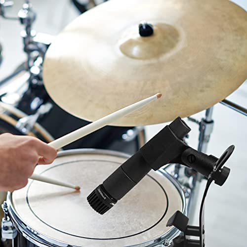 Drum Microphone Shockproof Clip Rim Mount Holder Metal Universal Tom Mic Set Clamp Adjustable(Pack of 3)