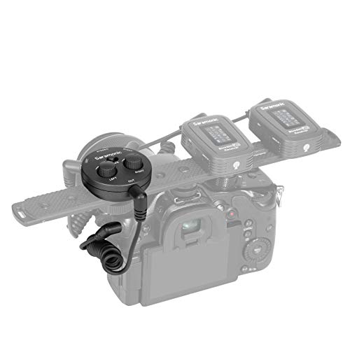 Saramonic Miniature 2-Channel 3.5mm Microphone & Audio Mixer with TRS & TRRS Output Cables for Cameras, Smartphones, Computers & More (AX1)