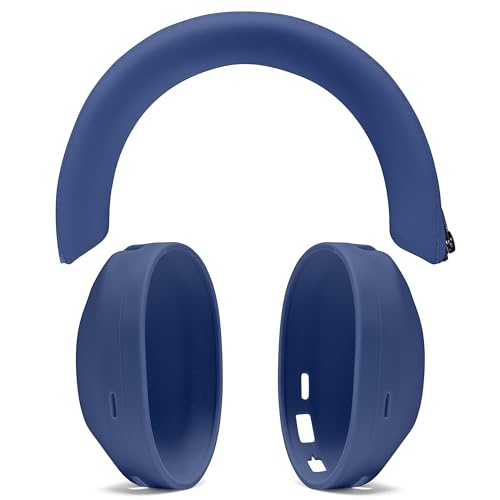 WC ShellZ XM5 - Exterior Shell & Headband Covers for Sony WH1000XM5 | Made by Wicked Cushions | Protective, Made with Premium Silicone | Blue - color: Blue