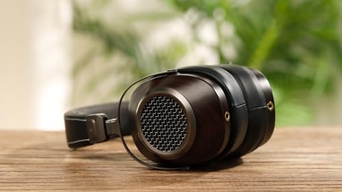 SIVGA Anser HiFi Open-Back Wooden Over-Ear Wired Headphones, 50mm Driver | Solid wood earcups, 3.5mm detachable cable, soft earpads, adjustable headband, powerful clean bass, wide soundstage