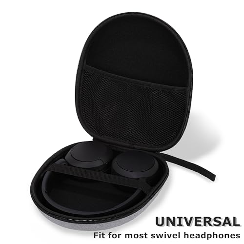 Ginsco Universal Headphone Case Compatible with JBL Tune 510BT 720BT, Sony WH-CH 720N/WH-CH520, with Sony/JBL/Soundcore Q20i Q30/BERIBES/TOZO/KVIDIO etc Wireless Headphones Gray - color: Gray