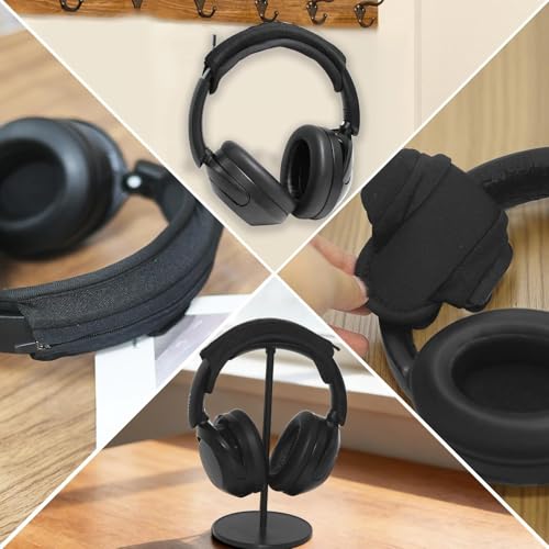 Adhiper Universal Headband Cushion Cover for BERIBES, KVIDIO, Picun, Wentronic, DOQAUS, RORSOU, 1Mii, RUNOLIM Headphones, 6mm Thick Soft Cover for Pressure Relief & Anti-Peeling, with Hanging Loop