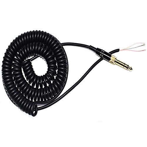 Extension Spring Relief Coiled Audio Cable for Sony MDR-7506 7509 MDR-V6 V600 V700 V900 ATH-M50 Headphones