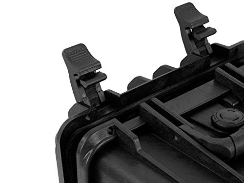 Monoprice Weatherproof/Shockproof Hard Case - Black Ip67 Level Dust and Water Protection Up to 1 Meter Depth with Customizable Foam, 10" x 9" x 7", 6.6 Liter - color: Black, size: 6.6 Liter, style: Case