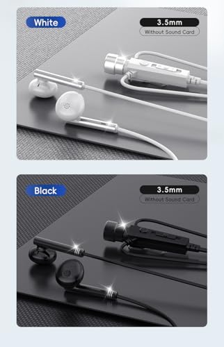XOX KT03 Headphones with Karaoke HD Lavalier Microphone and Real-Time Ear Monitoring (Splitter Adapter,3.5mm, Black) - color: Black, style: 3.5mm jack
