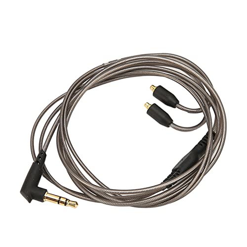 Yosoo Health Gear Replacement Earphone Cable For Mmcx Headphones, Mmcx Cable Tinned Copper Hifi 3.5Mm Elbow Cable, Mmcx Ers 3, 5 Mm For Mmcx Headphones, Tinned Copper Hifi 3.5Mm Elbow Cable