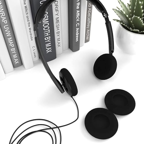 4 Pcs Foam Ear Cushions for Plantronics H251 H261 H351 H361 Series Headsets | Black,Headphones Most Standard Size Office Telephone H251 H251N H261 H261N H351 H351N H361 H361N Headset Disposable Covers