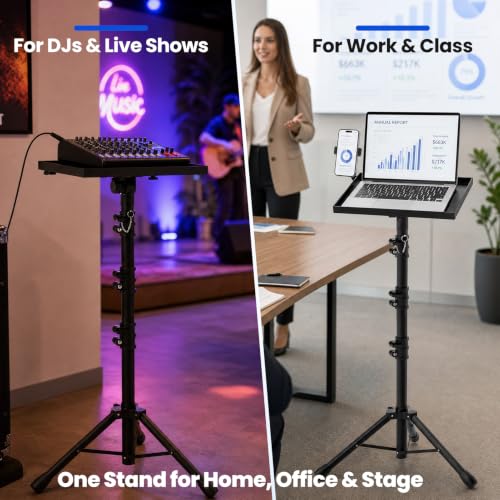 Projector Stand Tripod Laptop Stands Height Adjustable - size: BοΌ23.5"-63.5"
