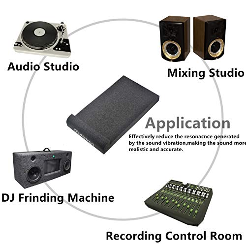 1 Pack High Density Acoustic Foam Studio Monitor Isolation Pads 300mm x 390mm