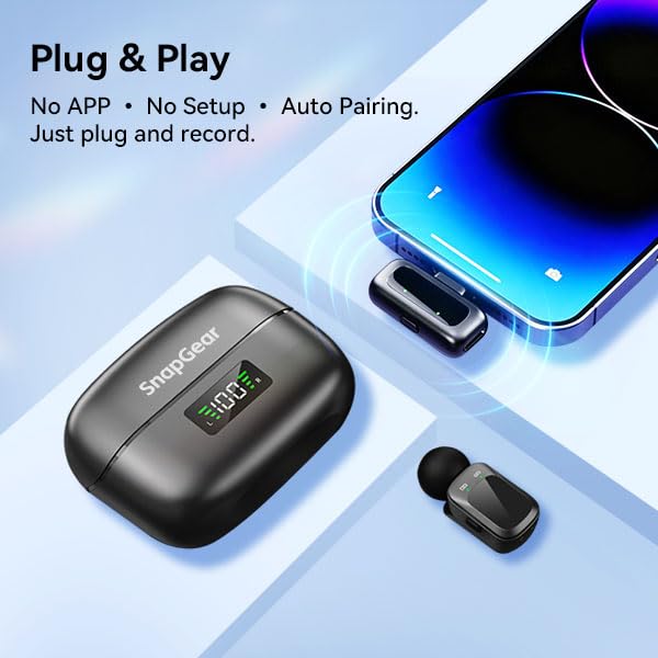 Mic Mini (2TX + 2RX + Charging Case), Wireless Lavalier Microphone - style: Mic Mini A