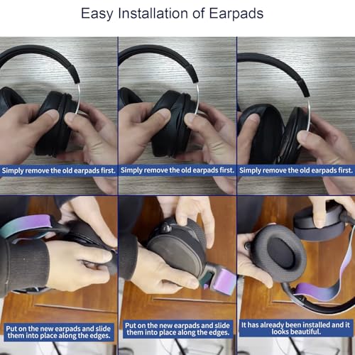 Ear Pads for SteelSeries Arctis 7/Pro/9/9X/5/3/1/Prime/7+/7P/7X Series (Not Fit Nova), High-Density Foam Earads Replacement(Black)