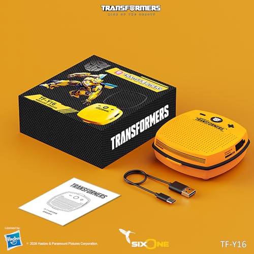 Transformers TF-Y16 Bluetooth Speaker, Bumblebee Yellow - color: Bumblebee Yellow