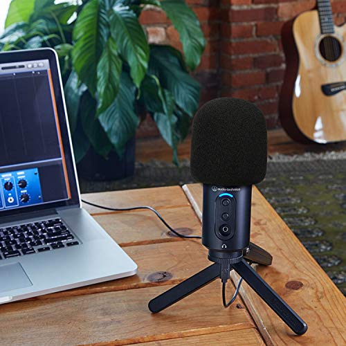ATR2500x Pop Filter Foam Cover - Mic Windscreen Customized for Audio Technica ATR2500x-USB, ATR2500-USB Cardioid Condenser USB Microphone to Blocks Out Plosives
