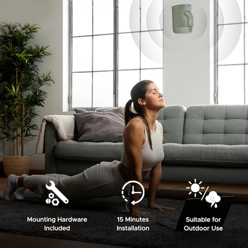 Move Speaker Wall Mount Bracket, Weatherproof, Green | Compatible with Sonos Move & Move 2, Including Mounting Accessories - color: Green