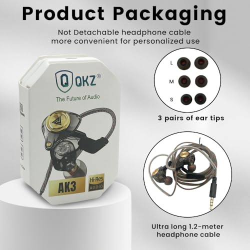 Wired Gaming Earbuds, Ak3file in Ear Monitors, Deep Bass Sound Wired Earbuds, HiFi in Ear Headphones with 1DD 10mm Dynamic Driver, IEM for Music Gaming Video Calling (Black) - color: Black