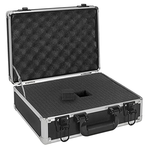 14 Inch Hard Shell Carrying Case | Ideal for Wireless Mic System Storage & Camera Gear Transportation with Customizable Pre-Diced DIY Foam - size: Inner:13.6''X 9.6''X 4.6''