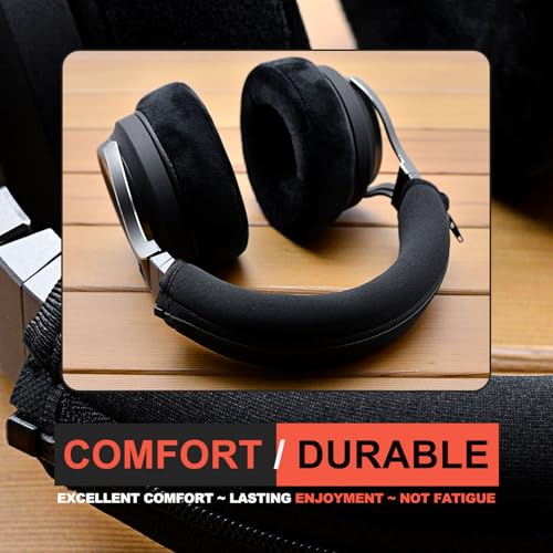 Protective Headband Cover for Corsair Virtuoso Wireless, XT, and SE Gaming Headsets - Machine Washable, No More Flaking Leather (Black)