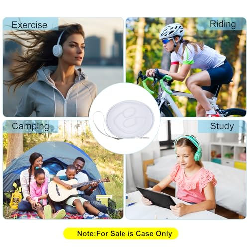EVA Hard Case for Beats Solo3/Solo2/ Solo 4 Wireless On-Ear Headphones,Premium Travel Protective Carrying Storage Bag(White) - color: White