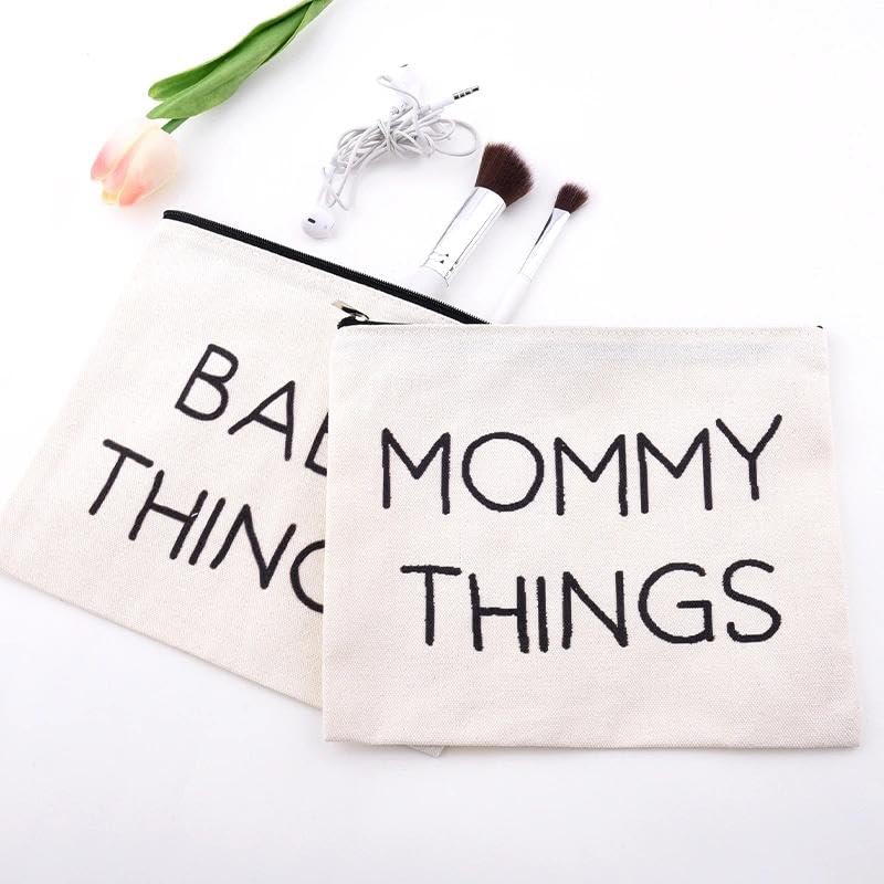 Mommy Things Baby Things Pouch Bags Stuff for Mom After Having a Baby Bag Gift New Mother Gifts After Giving Birth Pregnancy Essentials for Expecting Mom Gift Bag Mommy to Be Postpartum Mama Pouch - color: Mommy Things Baby Things Pouch Bags