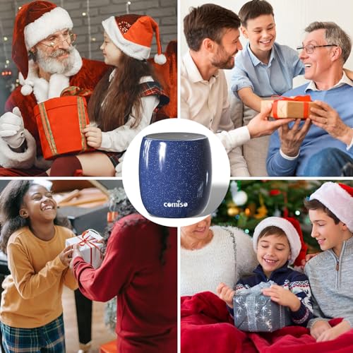 comiso Portable Bluetooth Speaker, Small Speaker, IP67 Waterproof,Rich Bass - color: Navy blue