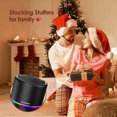 Portable Bluetooth Speaker 5.4, Mini Speaker with Noise Reduction Mic,Black | 12H Battery Life, Metal Cover,TWS Pairing, Wireless Speaker with RGB Lights for Home/Travel/Outdoor/Car/Beach by Music Lovers - color: Black