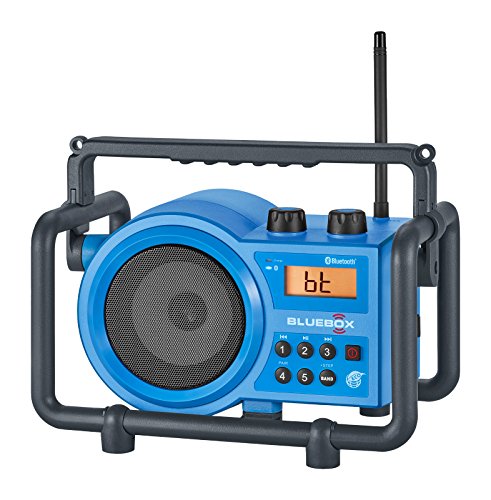 Sangean BB-100 BlueBox AM/FM Ultra-Rugged Digital Receiver with Bluetooth and Built-in Battery Charger