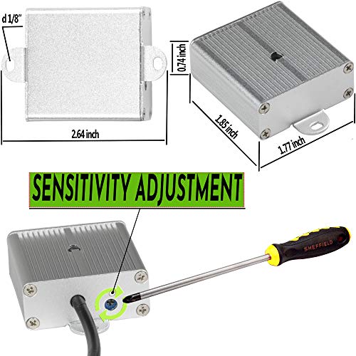 CCTV Microphone Audio Outdoor Security Gift RCA Tiny Surveillance Mic DVR High Sensitive Preamp Amplified Pickup Device External Camera Sound Waterproof Best Metal Case