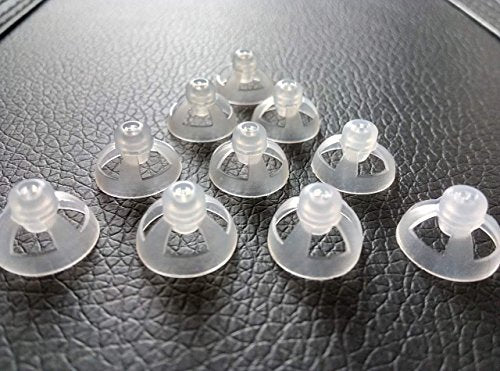 Hearing Aid Ear Piece Open Domes 12mm 10-Pack Comfortable PSAP (Personal Sound Amplifiers Product) Kit Ear Tips Invisible, Perfect for Open Air (Open fit), except for RIC - style: Open 12mm 10-pack