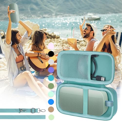 Lebakort Hard Case Compatible with Bose SoundLink Flex 2nd Gen/Bose SoundLink Flex Portable Speaker, Mint Green Case - color: Mint Green Case