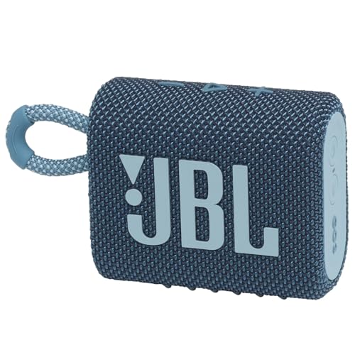 JBL Go 3 Portable Waterproof Wireless IP67 Dustproof Outdoor Bluetooth Speaker (Blue)