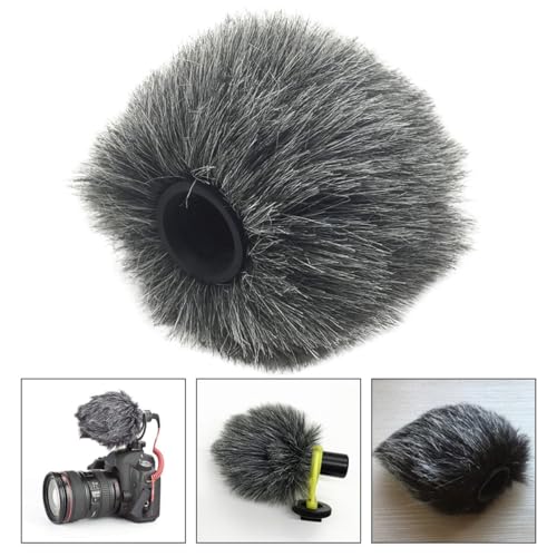 Camera Accessory Microphone Windproof Cover Furry Windscreen for Camera Microphones Protects Against Wind Dirt Enhances Sound Reception for Outdoor