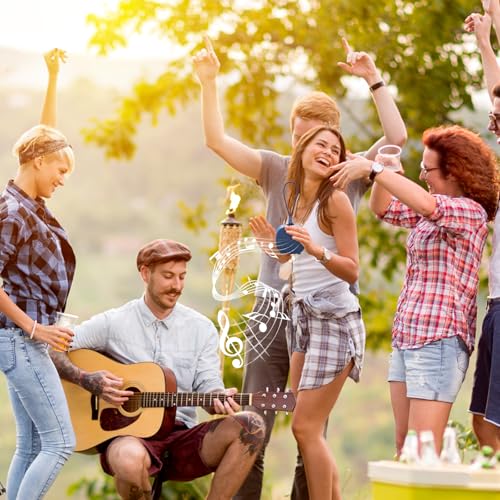 Bluetooth Speaker Portable Media Players Clear Loud Stereo Sound Deep Bass Wireless Speaker With Lights TWS IPX5 Waterproof Small Speakers Long Playtime for Home/Party/Outdoor/Beach Electronic Gadgets - color: Blue