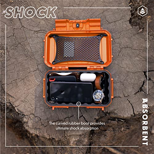 Evergreen 56 Dry Box - EDC Tough Protective Case USA Made for Organization of Cameras, Phones, Camping, Fishing, Hiking, Water Sports (Black, TOPO) - color: TOPO, Black