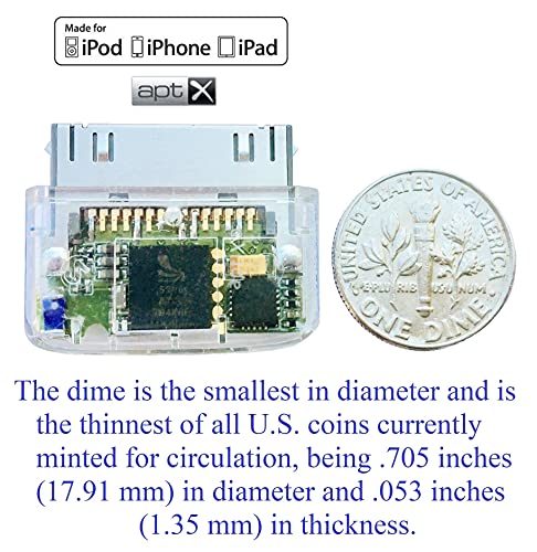 i10s + aptX (Clear, Collector’s Version) : Tiny Bluetooth Stereo Transmitter. Compatible with Apple iPod,iPhone,iPad. Delivers Cleaner Audio with Reduced Latency for aptX Receivers.