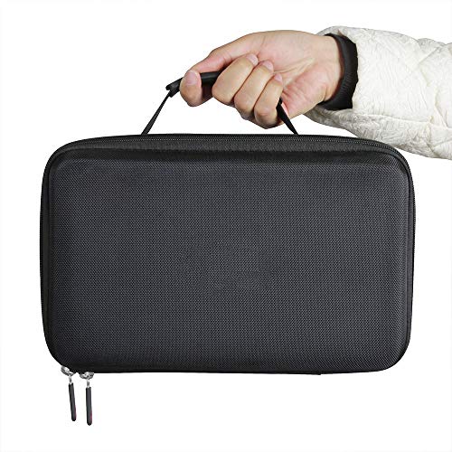 Hermitshell Hard Travel Case for JBL Wireless Two Microphone System with Dual-Channel Receiver (Black+Inner Orange) - color: Black+Inner Orange