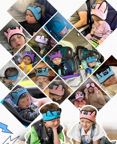 KIDSBAND Kids Headphones, Bluetooth Headphones for Kids with Adjustable Headband, 3.5 MM Jack for School, Foldable On-Ear Headset for Girls Boys Children, Kindle Tablet Cellphones Airplane Travel - color: DarkBlue