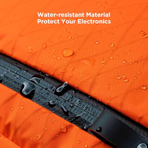 ALPAKA Elements Tech Case Tech 파우치 2.1L 케이블 백 핫 오렌지 X-Pac RVX21 | 내후성 원단, YKK 아쿠아가드 지퍼, 탈착식 어깨끈, 전자 제품 및 액세서리, 일상 업무 여행에 이상적 - color: 핫 오렌지-2.1L-X-Pac RVX21