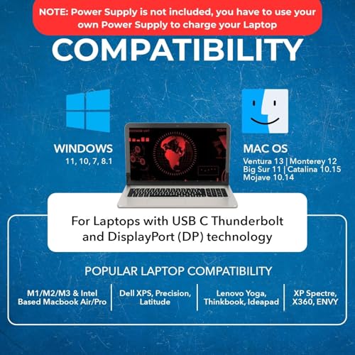 OREI USB C Docking Station Triple Monitor (MST, No Drivers, Windows) 3 Monitor Dock with 4K@60Hz 4:4:4 - SplitXtend Laptop Dock with 2 HDMI & DisplayPort, 85W PD, Ethernet, USB, SD/TF | Laptop Docking Station with 3 Displays, 2 HDMI + DisplayPort, 100W PD
