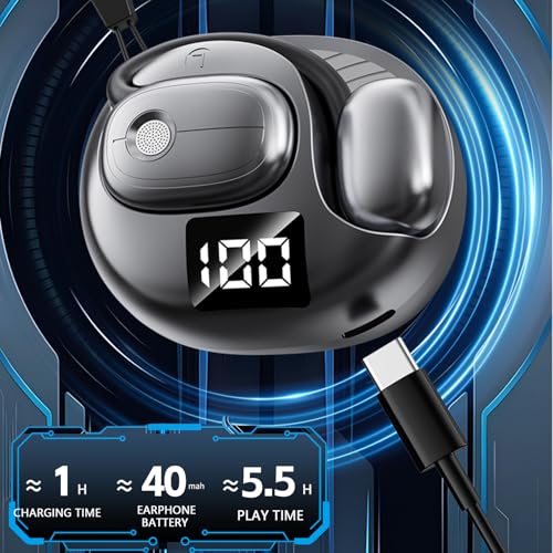 Outer Out of Over Ear Open Earbuds Wireless Bluetooth Outside The Ear for Ows Hanging Earphones 5.4 Bluetooth Outer Out of Open Ear Wireless Headphones AIR Bone Conduction Earbuds Over The Ear Buds - color: Orange