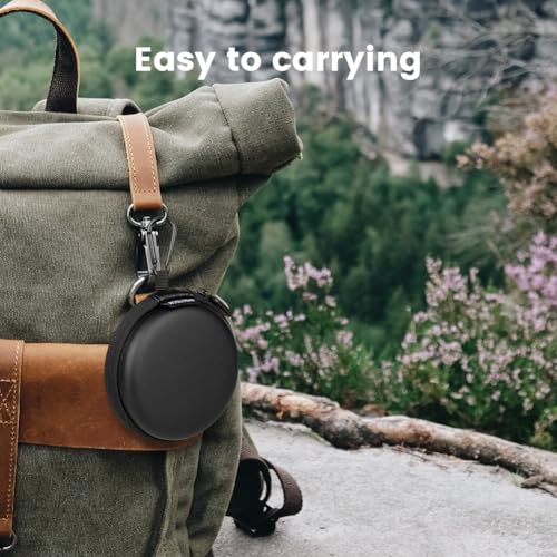 Circular Earbud Case Wired Earphone Case Holder Hard EVA Small Zipper Pouch Compatible with in Ear Monitor, KZ ZS10 PRO IEM, Shure SE215-CL, Sennheiser IE 200 IE 300, CCZ Melody, EarPods