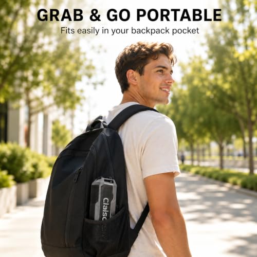 Portable Bluetooth Speaker, Bluetooth 6.0, Hi-Res Audio, IPX7 Waterproof, Deep Bass Stereo Sound, RGB Light, 24H Playtime, for Home, Party, Outdoor, Camping, Beach, Gift for Men Women Teens