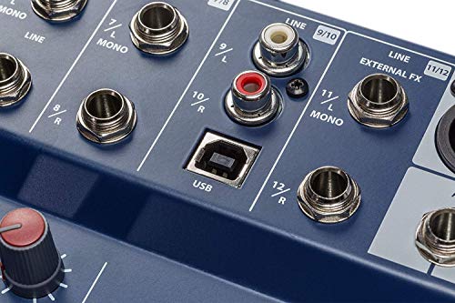 Soundcraft Notepad-12FX Small-format Analog Mixing Console with USB I/O and Lexicon Effects | 12-channel analog mixer with USB interface and Lexicon effects for musicians, podcasters and audio engineers - size: 12-channel mixer