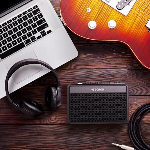 Donner Mini Guitar Amp Small Electric Amplifier 5W Portable, Practice Guitar Combo Amp DA-10 - color: Black