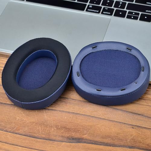 WH-XB910N Replacement Ear Pads, Upgrade Cooling Gel Earpads Cushions for Sony WH-XB910N Noise Cancelling Headphones, Ear Pads Cushions with Soft Memory Foam and Buckle(Blue) - color: Blue-Upgrade Gel-with net and buckle