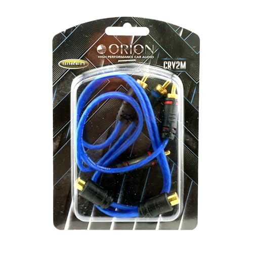 ORION Cobalt CRY2M (1 Foot) RCA Y Adapter 1 RCA Female to 2 RCA Male Stereo Car Audio | Splitter Cable for Amplifiers, Hi-Fi Systems, Speakers, Home Theater, Subwoofers (2 Pack) - style: 1 FEMALE - 2 MALE