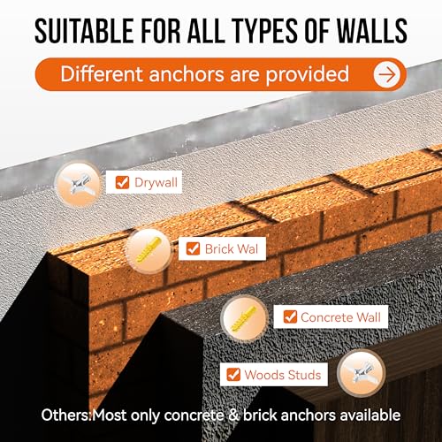 Soundbar Wall Mount Bracket for Samsung, Sony, LG, Vizio, Bose, JBL and More Sound Bar Mounts Under TV, Depth Adjustable 3.8”-6.5”, Hold up to 38 lbs, Soundbar Shelf, Black