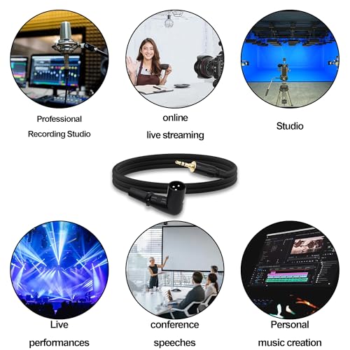 3.5mm TRS to XLR Female Balanced Audio Cable Adapter 1M | Right Angle XLR Female to 1/8 inch Male,HiFi Stereo Speaker Cord,for Smartphone Laptop Mixer Speaker - style: male to male